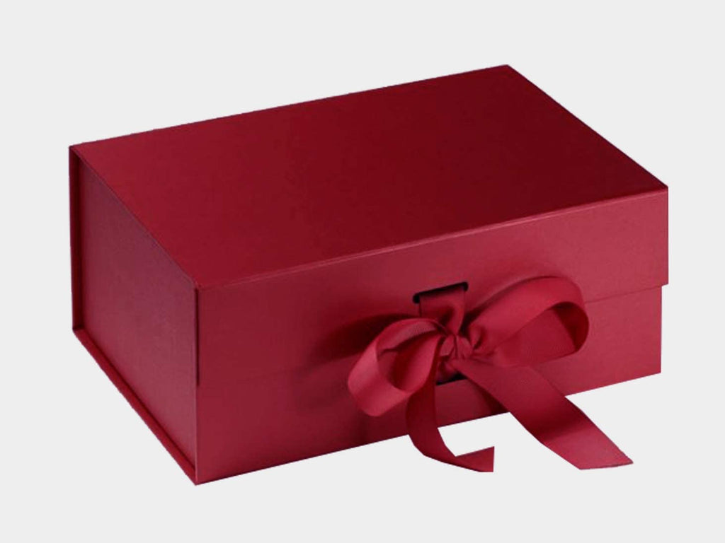 Silver A5 Deep Gift Boxes with changeable ribbon