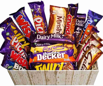 Cadbury And Galaxy Chocolate Selection Hamper Box- Standard Bars Are Available
