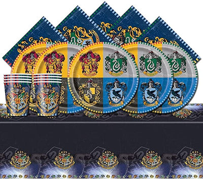 Harry Potter Party Supplies Tableware Set for 16 Guests