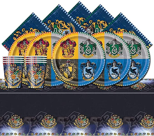 Harry Potter Party Supplies Tableware Set for 16 Guests